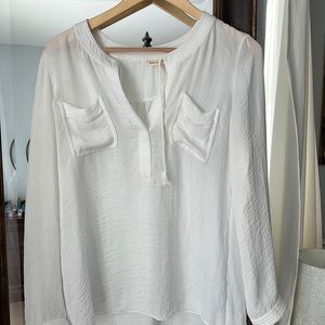 Rebecca Taylor cream blouse.